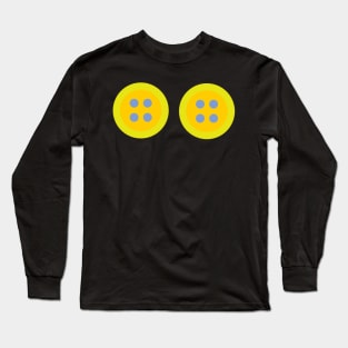 Chartreuse Buttons Long Sleeve T-Shirt